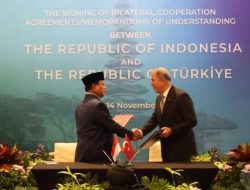 Menhan Prabowo Subianto Pimpin Pertemuan Bilateral RI – Turki dan Penandatanganan 7 MoU