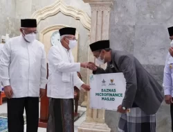 Wapres Ma’ruf Amin Serahkan Bantuan BAZNAS Microfinance Masjid di Tangerang Selatan