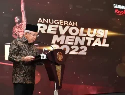 Hadiri Puncak Anugerah Revolusi Mental 2022, Wapres Ma’ruf Amin Ungkap Nilai-Nilai Pengungkit Revolusi Mental Bangsa Indonesia