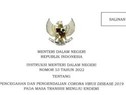 Mendagri Terbitkan Inmendagri 53/2022 terkait Percabutan PPKM