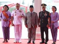 Menhan Prabowo Subianto Hadiri Sertijab Panglima TNI