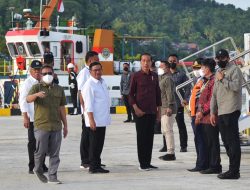 Presiden Joko Widodo Tinjau Aktivitas di Pelabuhan Likupang