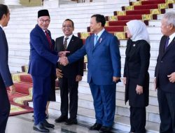 Menhan Prabowo Subianto Hadiri Upacara Penyambutan Kunjungan PM Malaysia di Istana Bogor