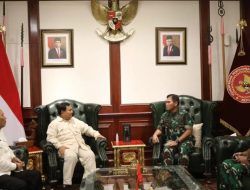 Menhan Prabowo Subianto Terima Kunjungan KSAL, Bahas Penguatan Matra Laut