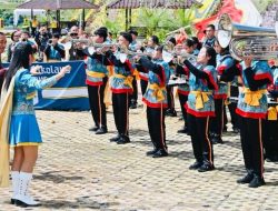 Peresmian Bendungan Kuwi Kawangkoan Dimeriahkan Atraksi Para Pelajar