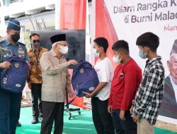 Berikan Bantuan, Wapres Ma’ruf Amin Motivasi Anak Tidak Sekolah untuk Lanjutkan Pendidikan