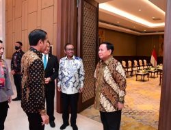 Menhan Prabowo Subianto Hadiri Rapim TNI-Polri 2023