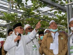 Momen Wapres Ma’ruf Amin Pandu Keluarga Besar Pengurus Yayasan dan Ponpes Al-Jauharen Keliling Pesantren An-Nawawi Tanara