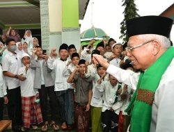 Tiba di NTB, Wapres Ma’ruf Amin Temui Sesepuh NU, TGH Turmudzi Badaruddin