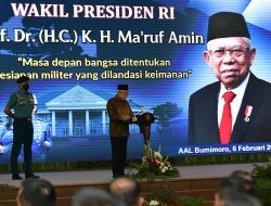 Topang Peran TNI AL di Sektor Maritim, Wapres Ma’ruf Amin Minta Taruna Taruni AAL Perkuat Dedikasi, Loyalitas dan Kinerja