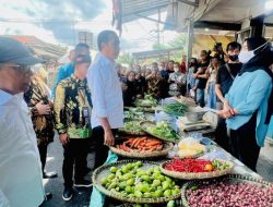 Presiden Joko Widodo Cek Harga Kebutuhan Pokok di Pasar Baleendah