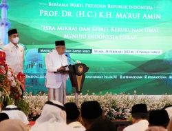 Wapres Ma’ruf Amin Harapkan Peringatan Isra Mi’raj Jadi Momentum Meneladani Sikap Moderat Rasulullah