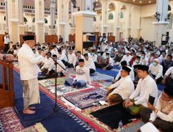 Beri Tausiyah di Masjid Agung Baiturrahim Gorontalo, Wapres Ma’ruf Amin Ingatkan Al-Qur’an Pedoman bagi Orang yang Bertakwa