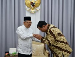 Silaturahmi Idulfitri Wapres Ma’ruf Amin dengan Menteri Pertahanan dan KSAD