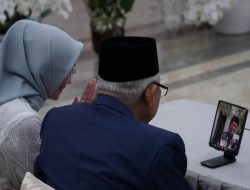 Silaturahmi Wapres Ma’ruf Amin dan Ibu Hj. Wury Ma’ruf Amin dengan Presiden dan Ibu Negara secara Virtual