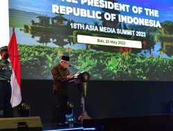 Hadiri AMS ke-18 Tahun 2023, Wapres Ma’ruf Amin Sampaikan Empat Langkah Strategis bagi Industri Media