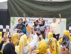 Warga Pamulang Antusias Senam Bersama Airin Rachmi Diany