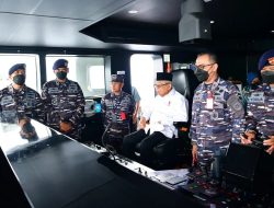 Menggunakan KRI Dorang-874, Wapres Ma’ruf Amin Berlayar dari Ternate Menuju Tidore