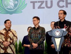 Menhan Prabowo Subianto Dampingi Presiden Joko Widodo Resmikan Tzu Chi Hospital