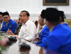 Presiden Joko Widodo Terima PB PMII di Istana Merdeka