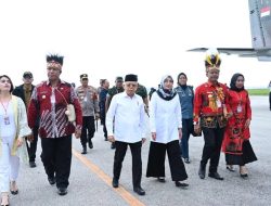 Beranjak dari Nabire, Wapres Ma’ruf Amin Kunjungi Kabupaten Fakfak di Papua Barat