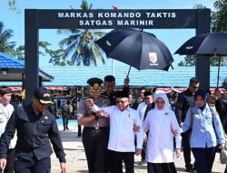 Wapres Ma’ruf Amin tinjau Satgasmar PAM Ambalat XXIX di Pos Kotis Sebatik