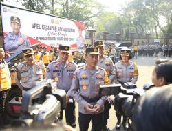 Humas Polri Gelar Pasukan Kesiapan Satgas Humas Dalam Pengamanan Pemilu 2024