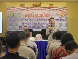 Polres Kepulauan Seribu Gelar Sosialisasi Peraturan Kapolri Nomor 1 tahun 2023