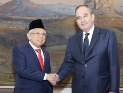 Bertemu Wakil Presiden Parlemen Yunani Ioannis Plakiotakis, Wapres Ma’ruf Amin Ajak Perkuat Kerja Sama Bilateral