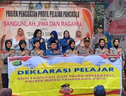 Binluh Polsek Ciledug di SMPN 24, Polisi Ajak Pelajar Hindari Kenakalan Remaja
