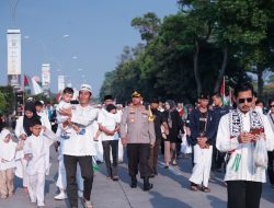 Gelar Aksi Solidaritas Palestina, Polres Metro Bekasi Jaga Keamanan dan Kondusifitas