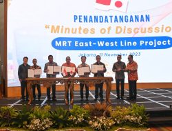 Pemerintah Indonesia dan JICA Tandatangani Risalah Pembahasan Penilaian Proyek Pembangunan MRT Koridor Timur–Barat Fase 1 Tahap 1