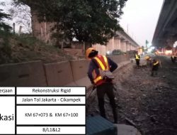 Tingkatkan Keamanan Pengguna Jalan, PT JTT Lakukan Pemeliharaan Rutin Ruas Jalan Tol Jakarta-Cikampek