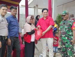 Bhabinkamtibmas dan Babinsa Bersatu dalam Baksos: Pemeriksaan Mata Gratis dan Pembagian Sembako