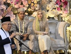 Hadiri Akad Nikah Putra Jubir, Wapres Ma’ruf Amin Ingatkan Mempelai Luruskan Niat dan Terima Kelebihan Kekurangan Pasangan