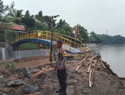 Musim Hujan, Polres Tangsel Rutin Pantau Debit Air di Setiap Setu/danau Penampungan Air