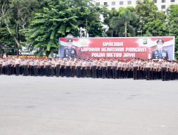 Polda Metro Jaya Gelar Upacara kenaikan Pangkat, 2.627 Personel Naik pangkat.