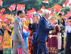 Presiden Joko Widodo Sambut Kunjungan Resmi PM Timor Leste Xanana Gusmao di Istana Bogor