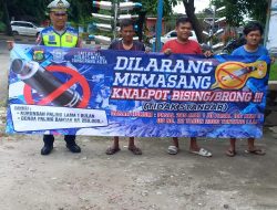 Satlantas Polres Metro Tangerang Imbau Pengendara Tak Gunakan Knalpot Brong