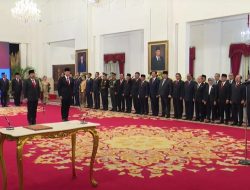 Presiden Joko Widodo Lantik Hadi Tjahjanto Jadi Menko Polhukam dan Mas AHY Jadi Menteri ATR/Kepala BPN