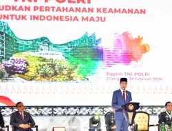 Pimpin Rapim TNI-Polri 2024, Presiden Joko Widodo Sampaikan Pentingnya Penguasaan Teknologi Hadapi Tantangan Global