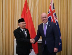 Bertemu PM Selandia Baru, Wapres Ma’ruf Amin Tekankan Peningkatan Peran Indonesia di Kawasan Pasifik