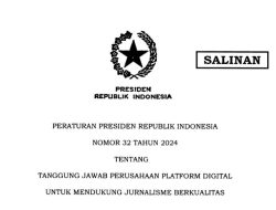 Perpres 32/2024 tentang Publisher Rights