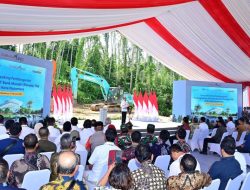 Presiden Joko Widodo Groundbreaking Gedung Kantor Bank Mandiri di IKN