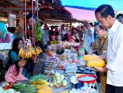 Kunjungi Pasar Tanjung Bungur Jambi, Presiden Joko Widodo: Harga Semuanya Baik