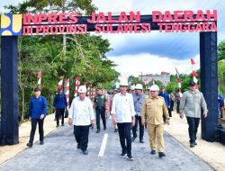 Resmikan Pelaksanaan Inpres Jalan Daerah di Sulawesi Tenggara, Presiden Joko Widodo: Percepat Mobilitas Orang dan Logistik