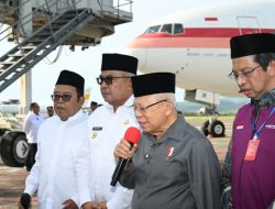 Lepas Jamaah Haji Aceh Kloter Pertama, Wapres Ma’ruf Amin Berikan Pesan untuk Jaga Kesehatan dan Hindari Larangan