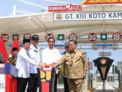 Presiden Jokowi Resmikan Jalan Tol Pekanbaru-Padang Seksi Bangkinang-Koto Kampar dan IJD di Riau