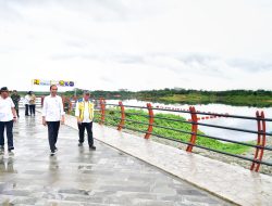Presiden Joko Widodo Resmikan Bendungan Sepaku Semoi di Penajam Paser Utara