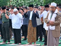 Presiden Jokowi dan Ibu Iriana Salat Iduladha 1445 Hijriah di Kota Semarang